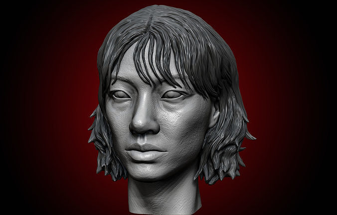 Player 067-Squid Game-Hoyeon Jung Head 3D print model