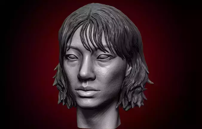 Player 067-Squid Game-Hoyeon Jung Head 3D print model