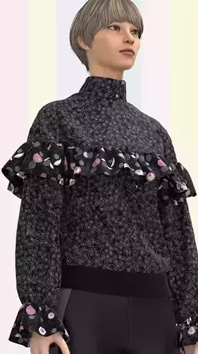 Ladies Frill Jacket Dress