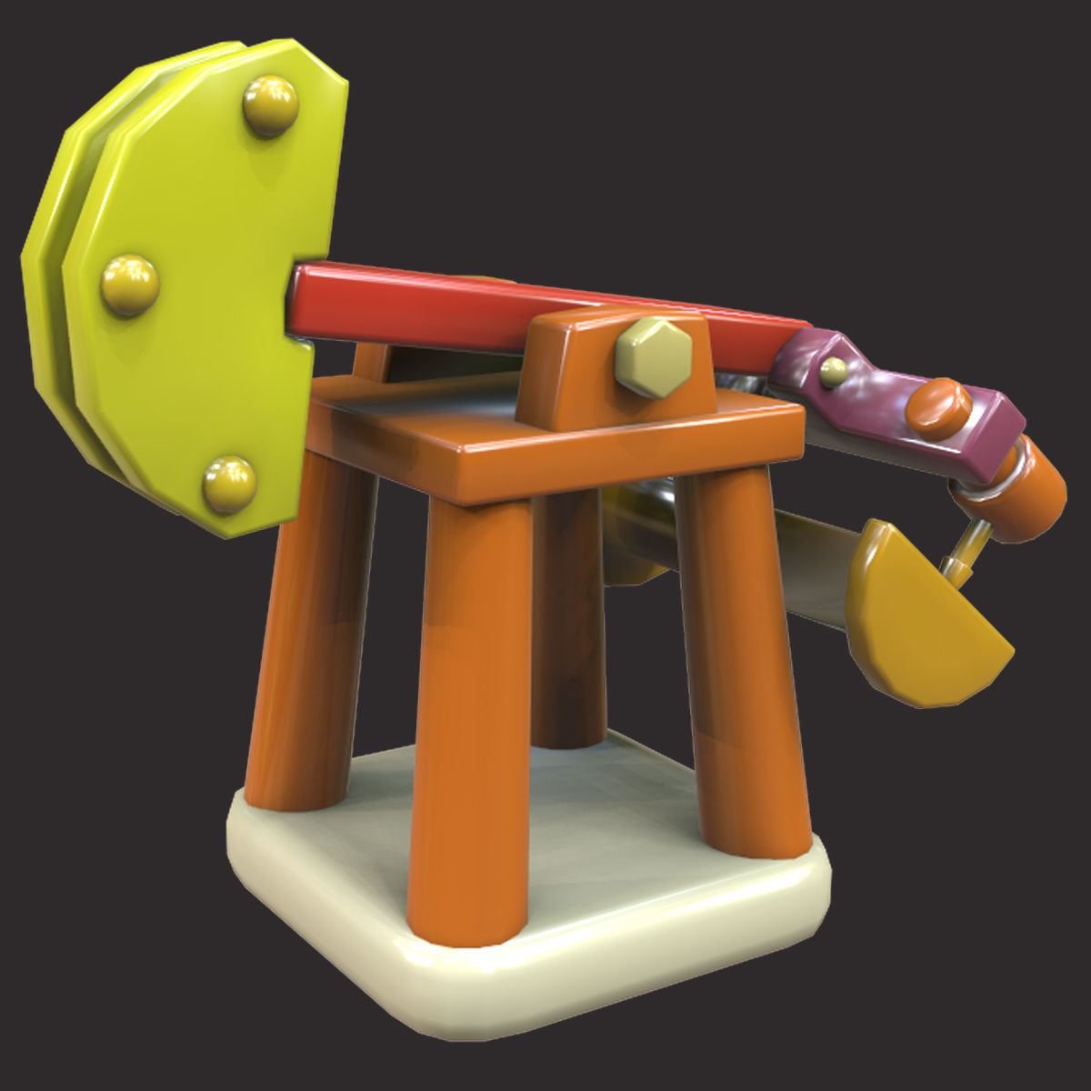 low poly game assets pack 3d model Low-poly 3D model_9