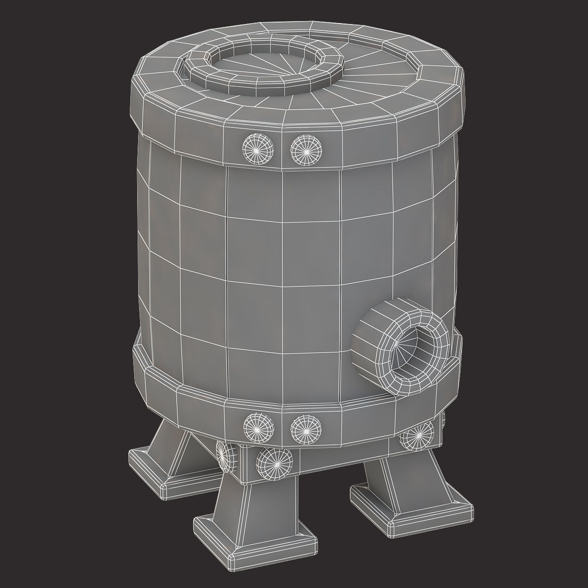 low poly game assets pack 3d model Low-poly 3D model_16