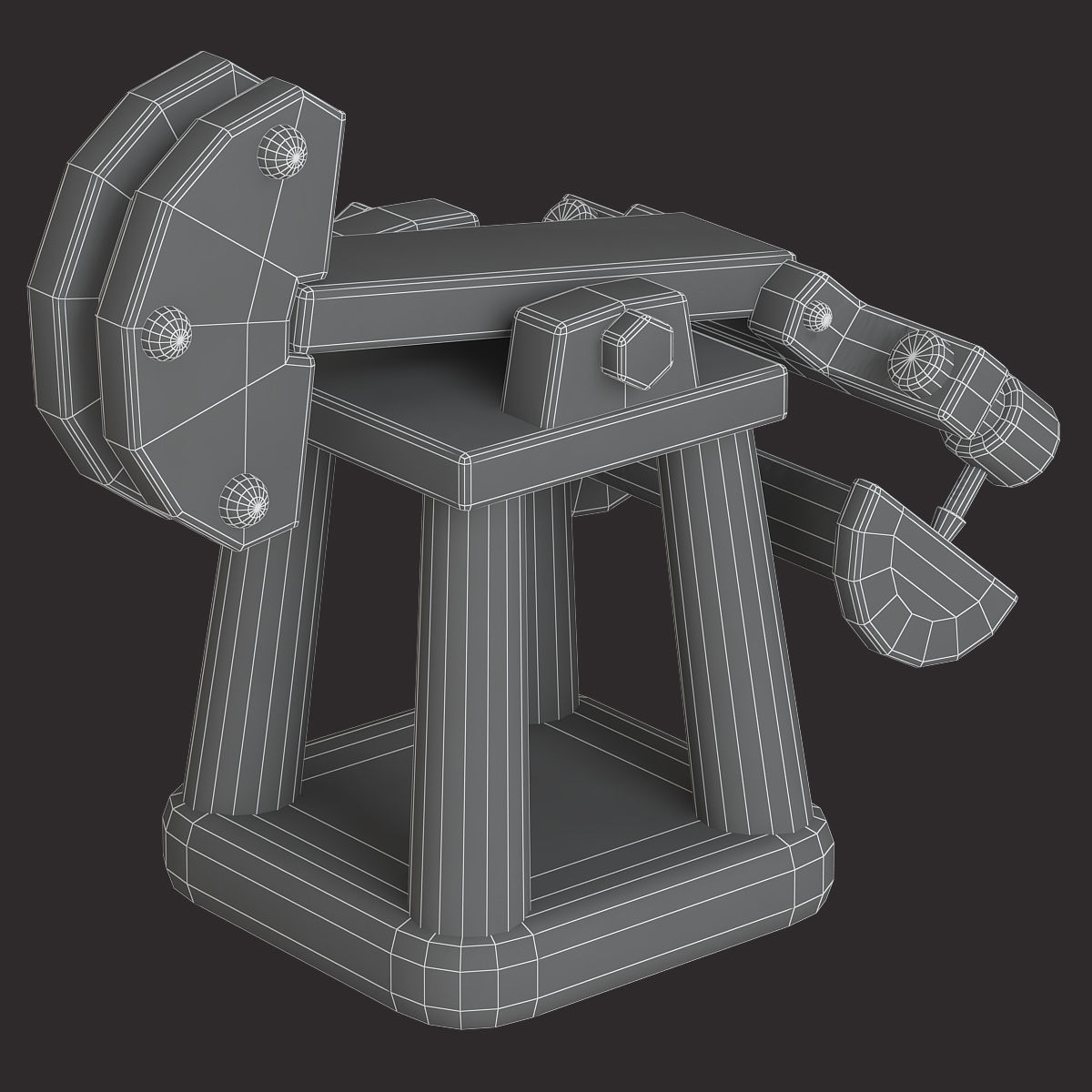 low poly game assets pack 3d model Low-poly 3D model_10