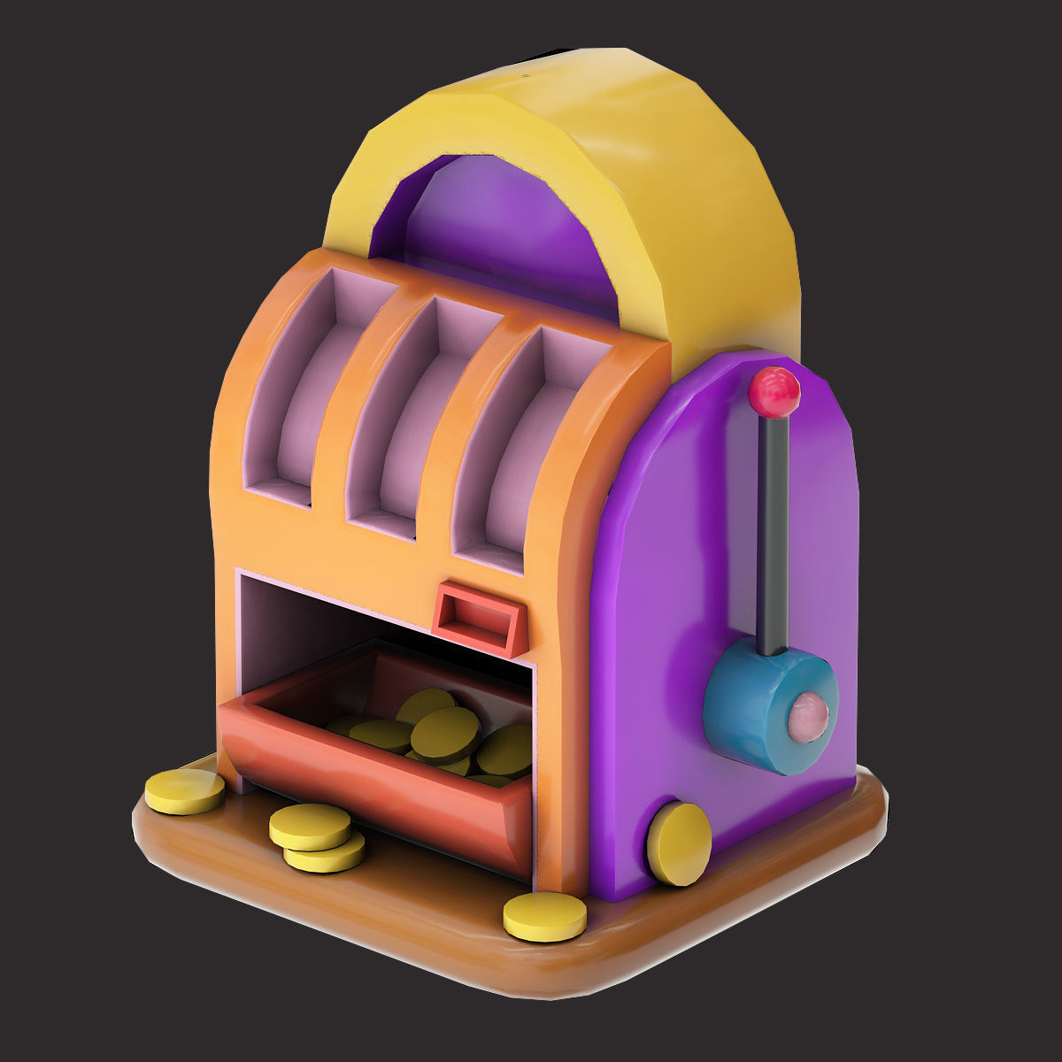 low poly game assets pack 3d model Low-poly 3D model_3