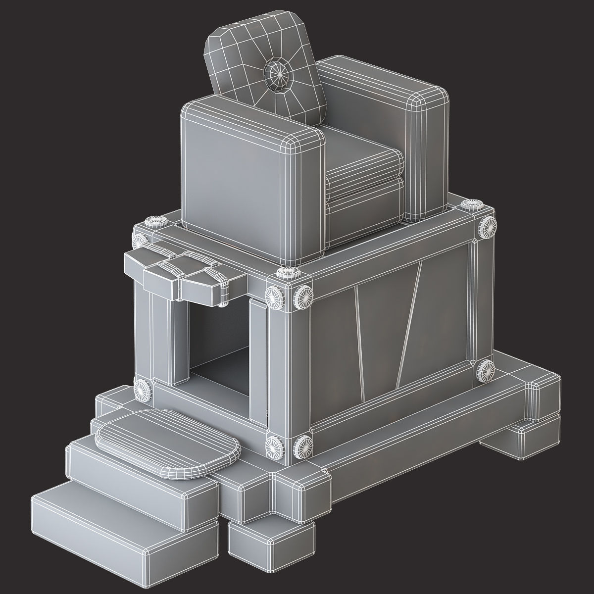 low poly game assets pack 3d model Low-poly 3D model_14