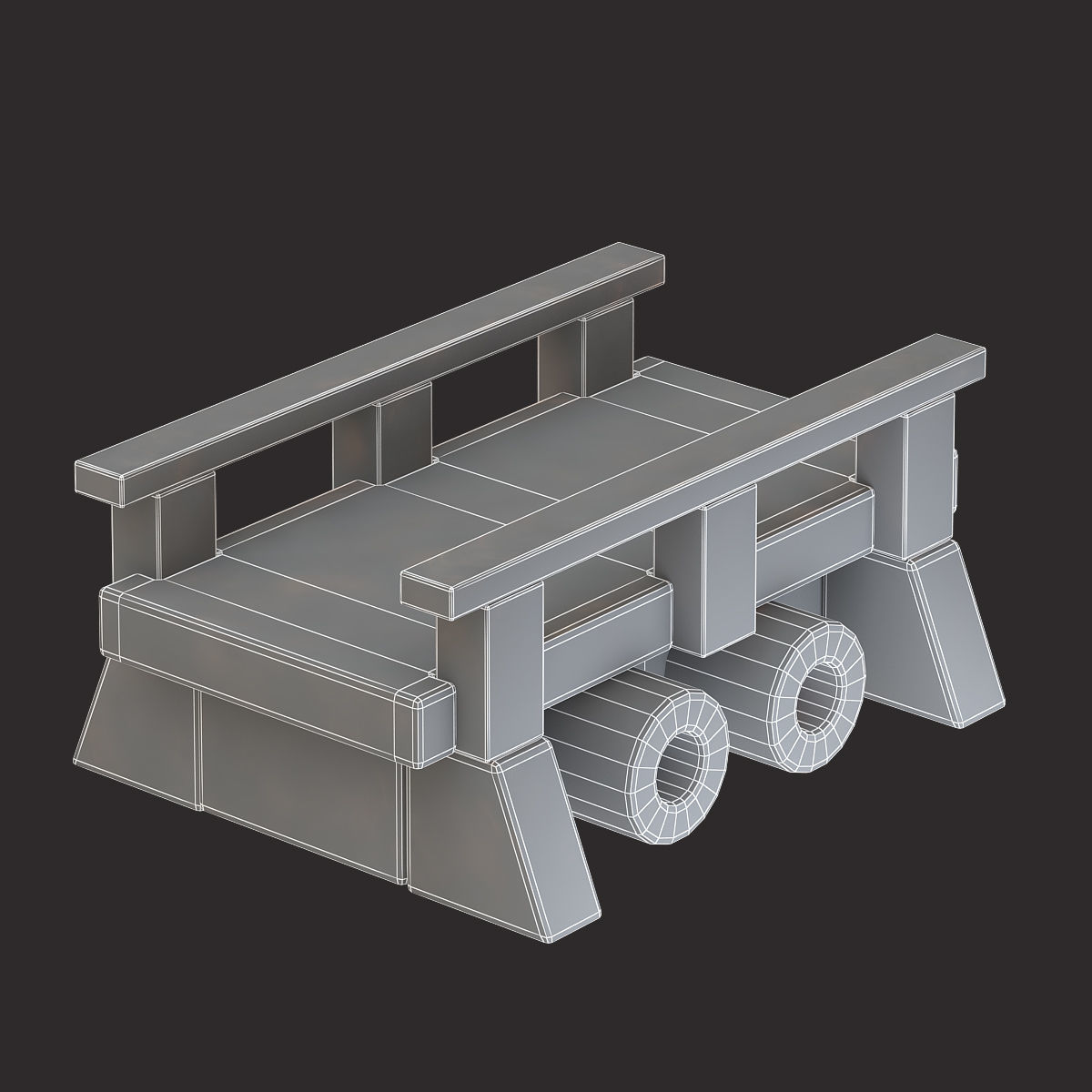 low poly game assets pack 3d model Low-poly 3D model_8