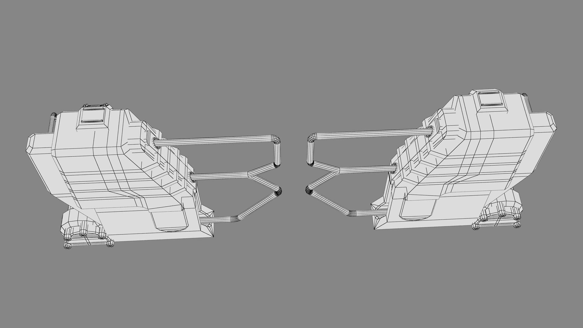 Turnstile star wars force awakens gate Low-poly 3D model_14