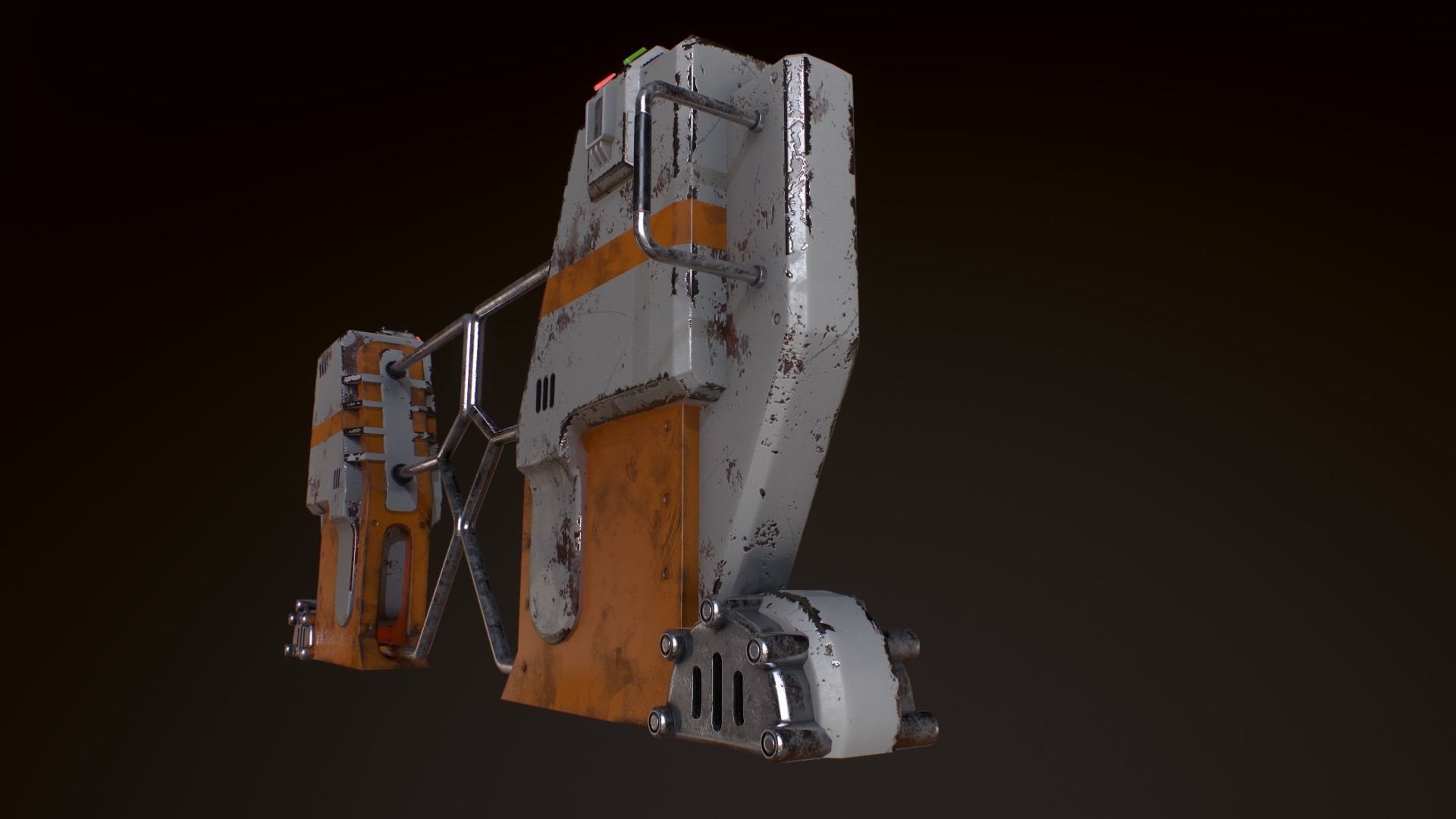 Turnstile star wars force awakens gate Low-poly 3D model_10