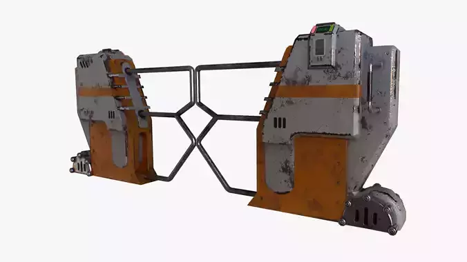 Turnstile star wars force awakens gate Low-poly 3D model
