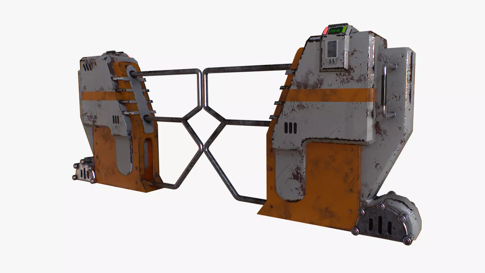 Turnstile star wars force awakens gate Low-poly 3D model_0