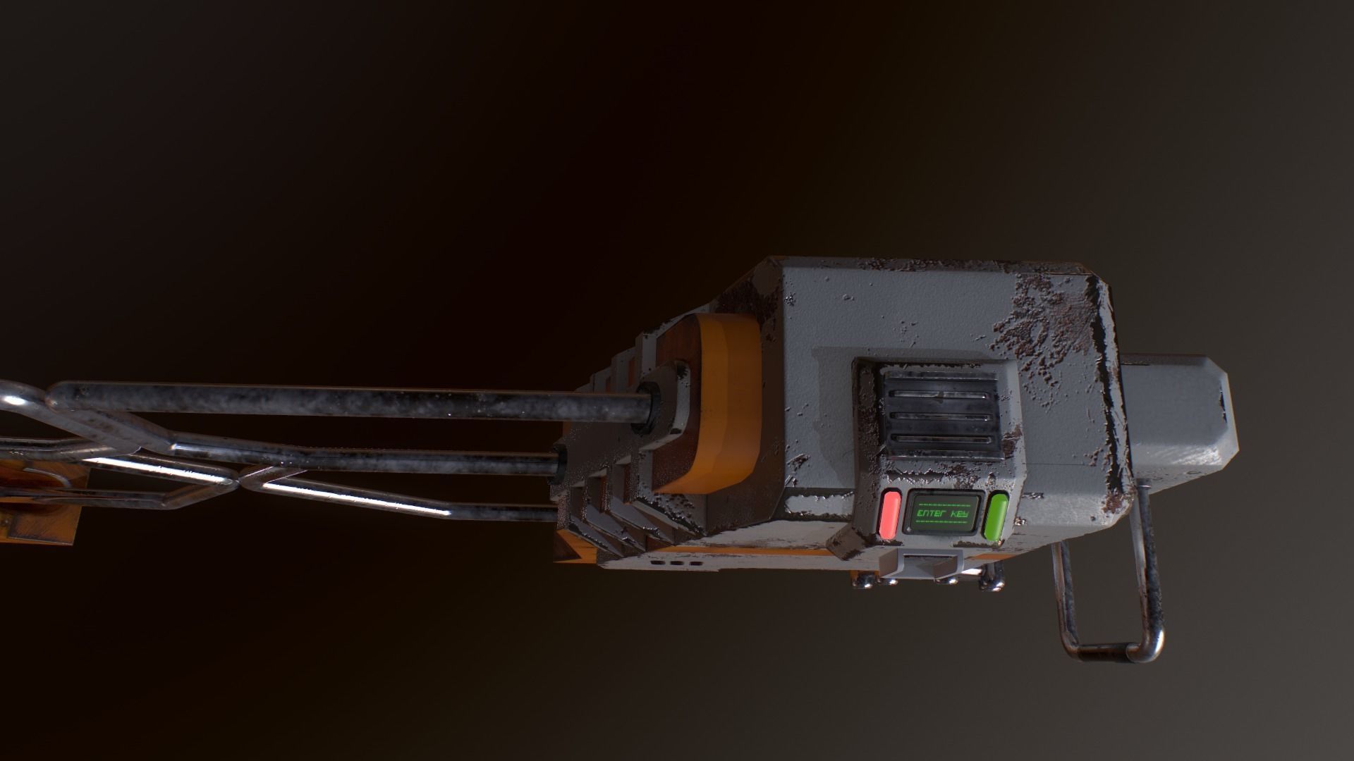 Turnstile star wars force awakens gate Low-poly 3D model_8