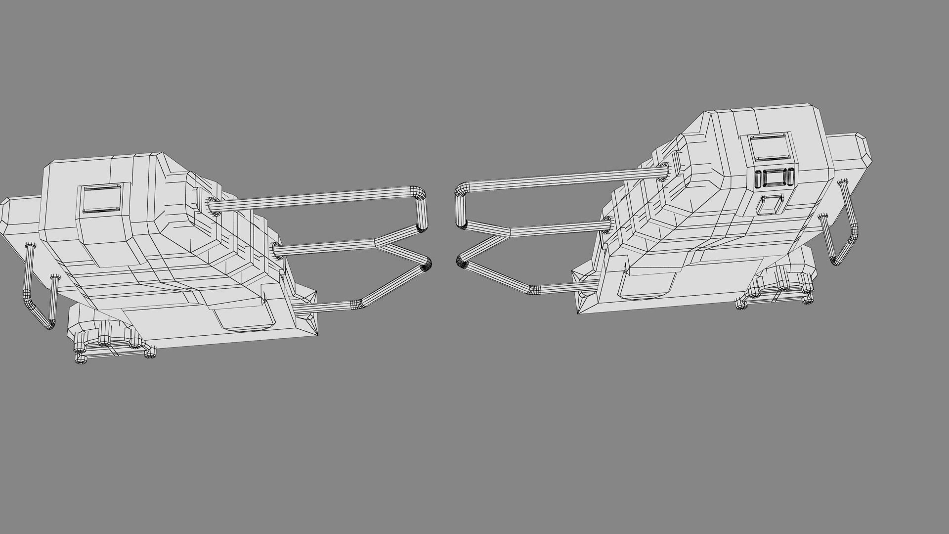 Turnstile star wars force awakens gate Low-poly 3D model_18