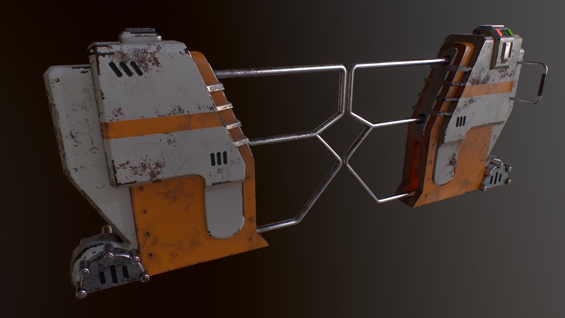 Turnstile star wars force awakens gate Low-poly 3D model_4