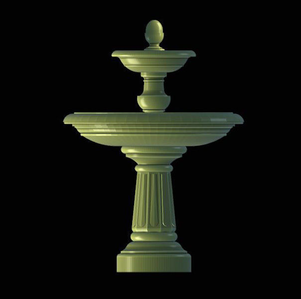 Fountain Architectural Exterior Plant 3D models 3D model_1