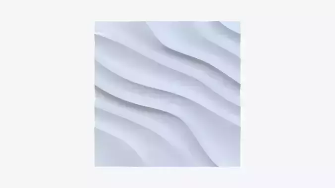 Diagonal Wave 3D Wall Panel