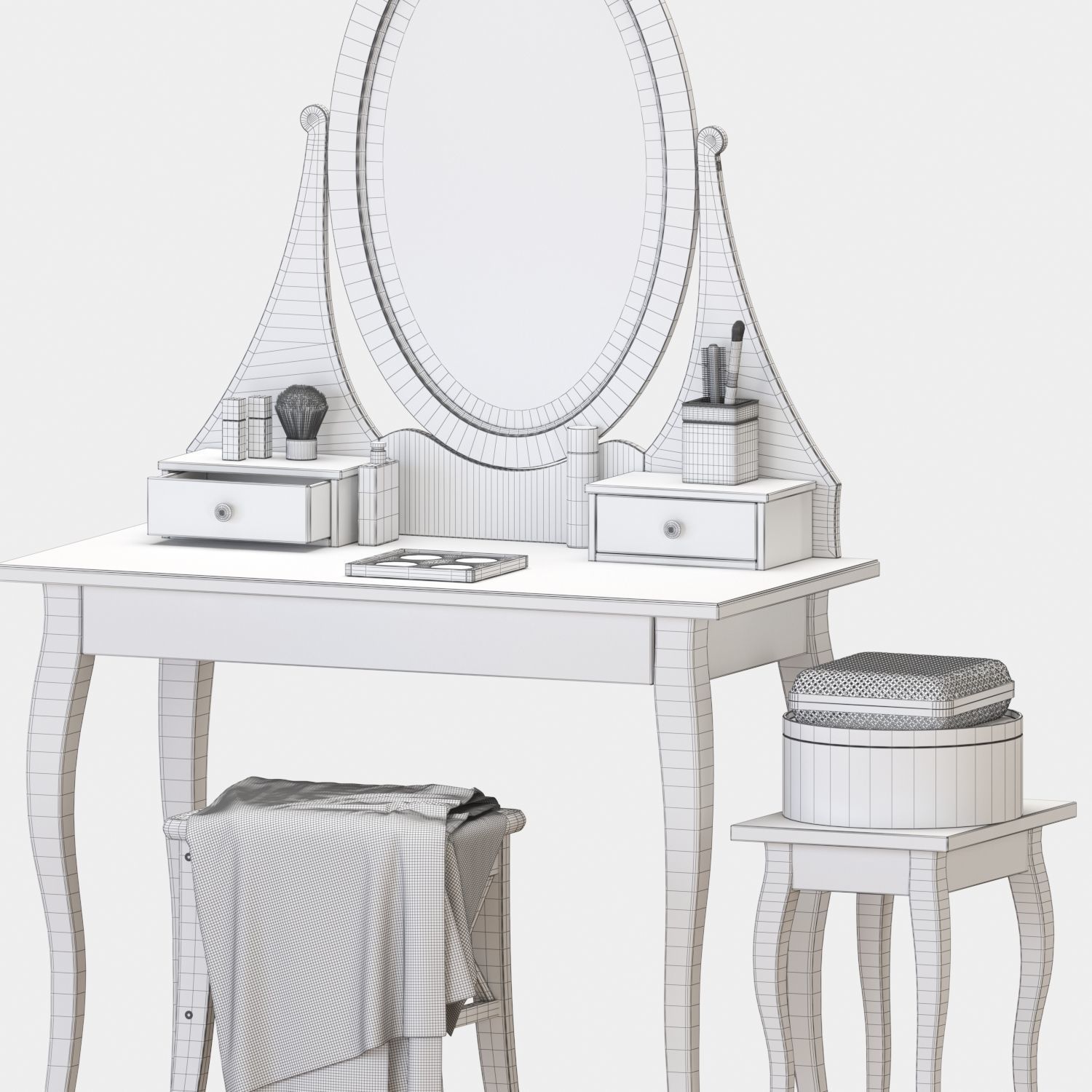 HEMENS DRESSING TABLE 3D model_5