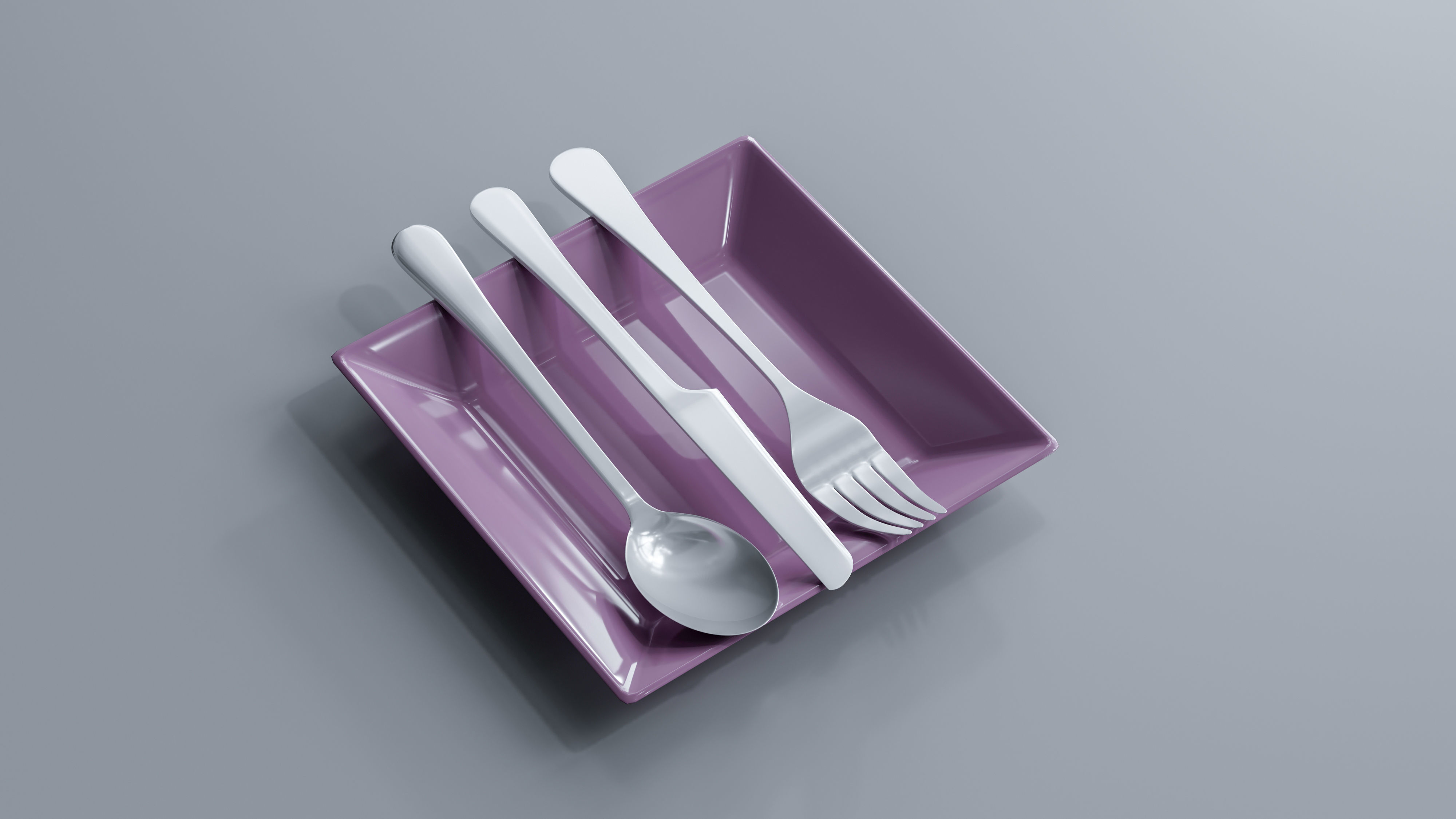 Decorative Porcelain Set 3D model_7