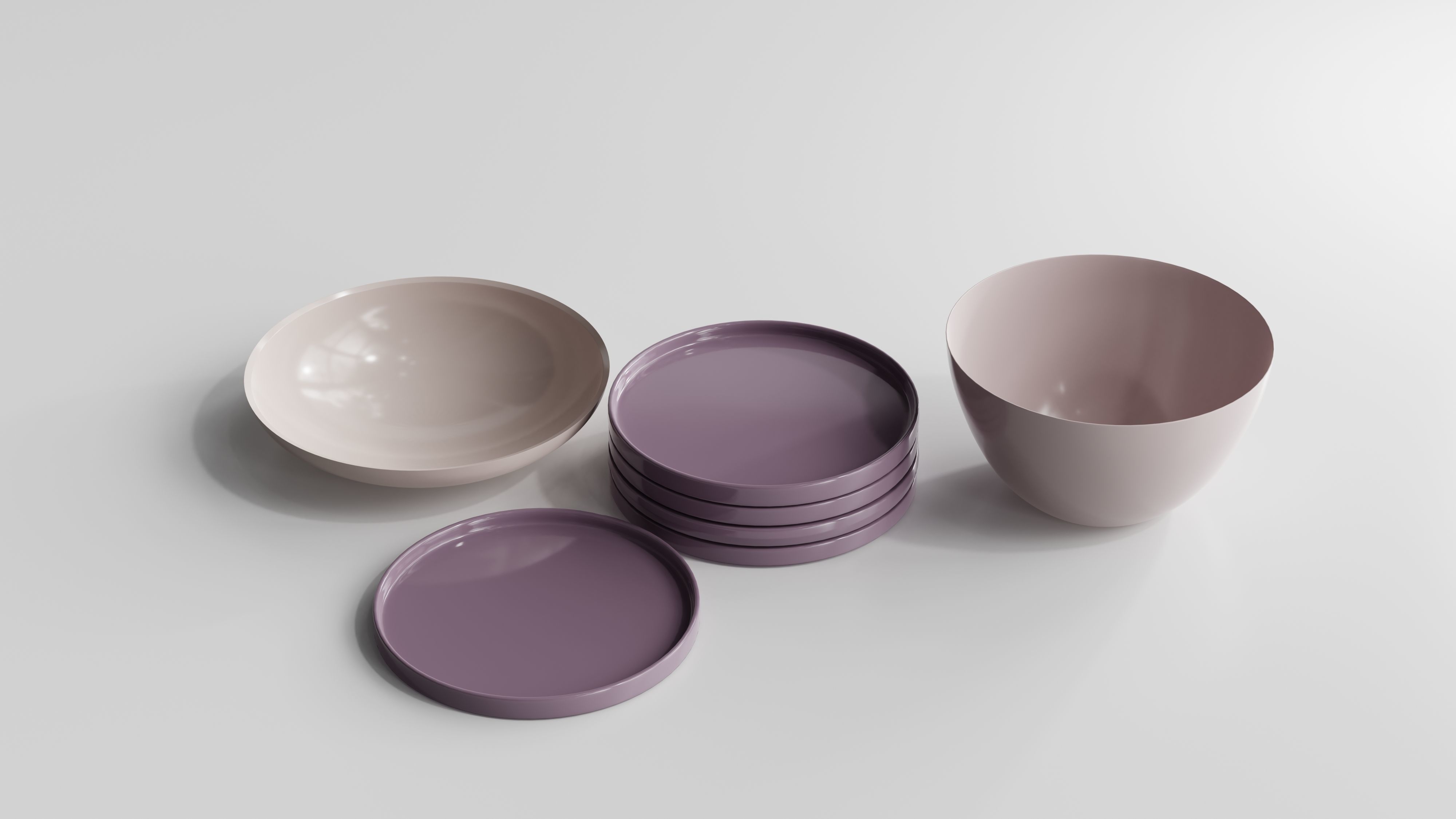 Decorative Porcelain Set 3D model_13