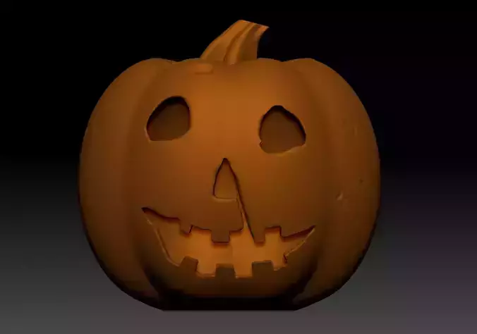 Halloween Pumpkin 1978 John Carpenter style 3D print model
