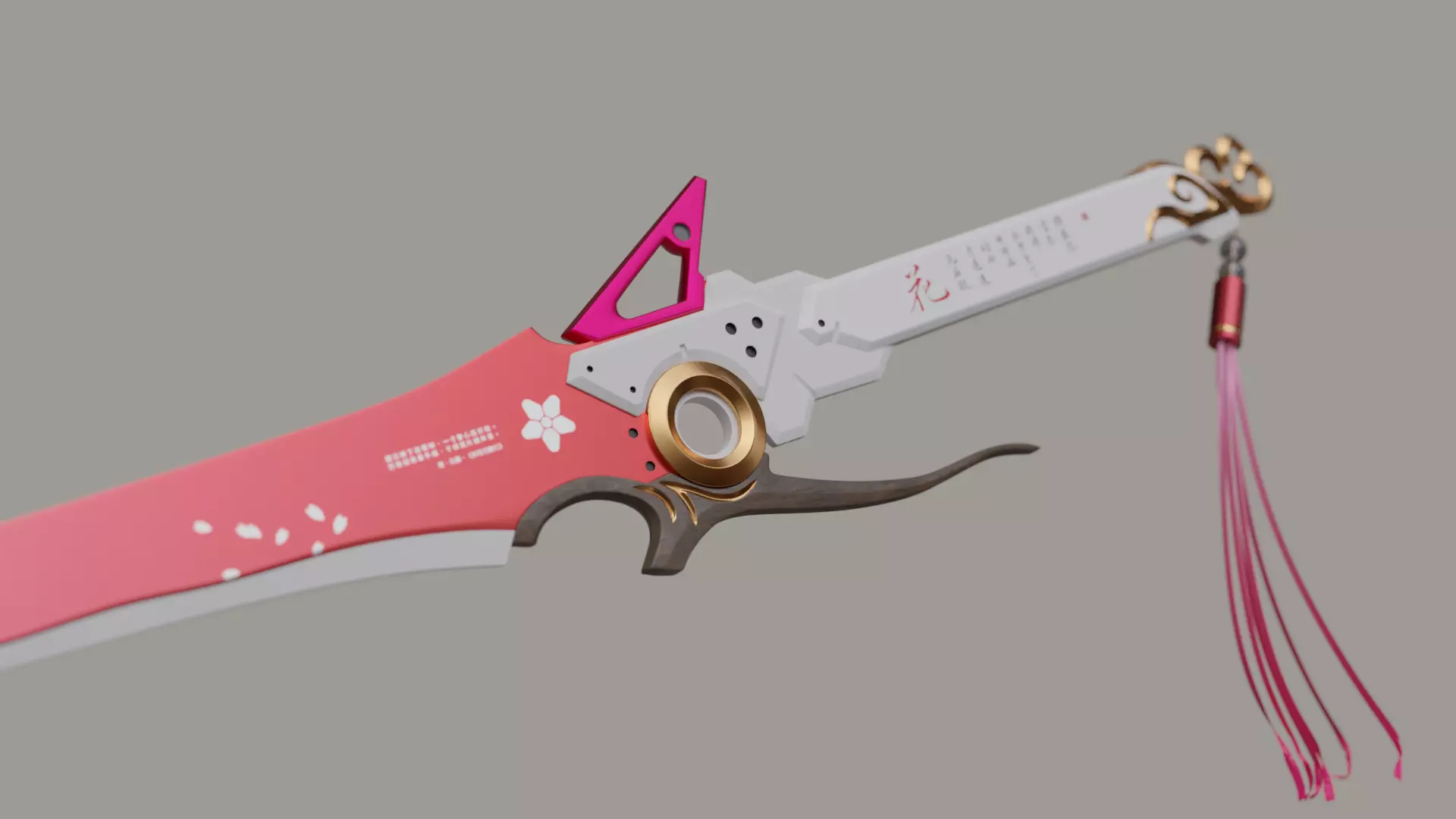 Punishing Gray Raven Lucia weapon pink sakura printing model 3D print model_0