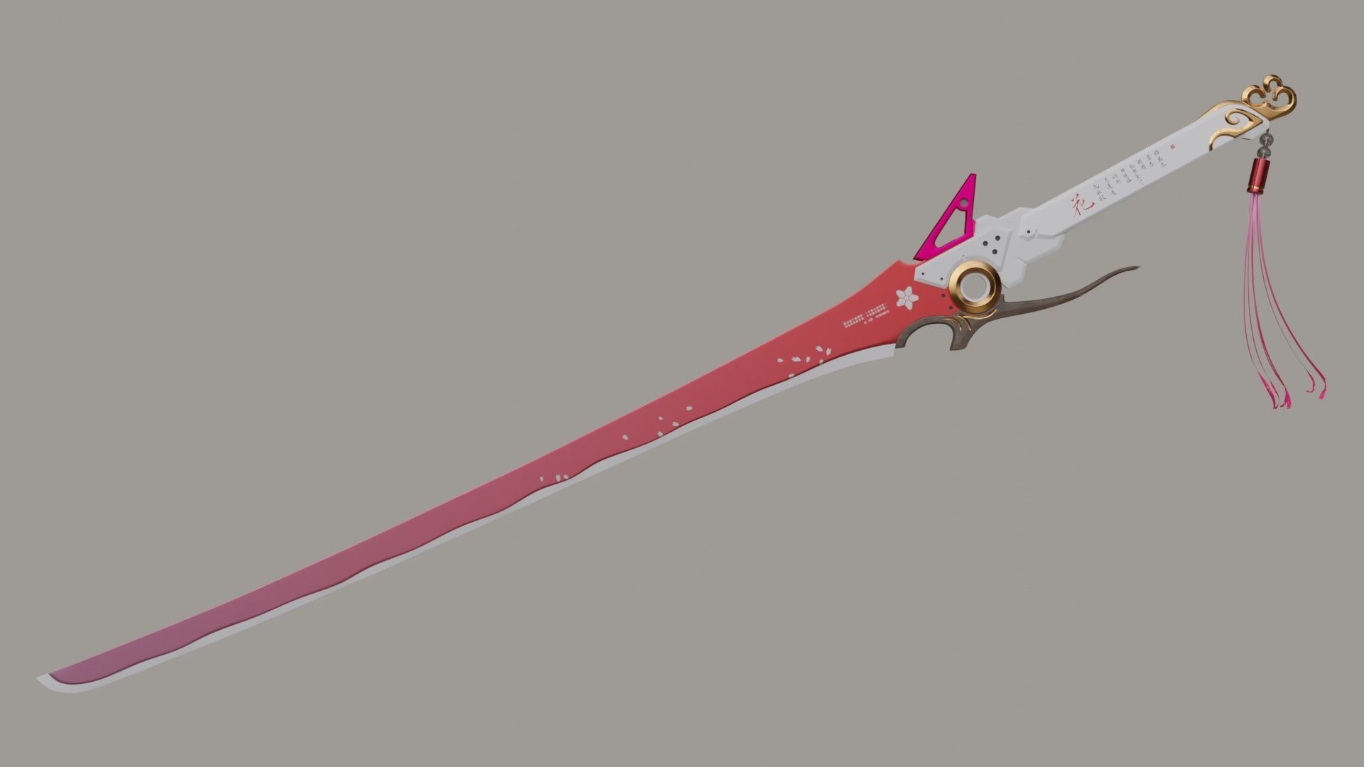 Punishing Gray Raven Lucia weapon pink sakura printing model 3D print model_4