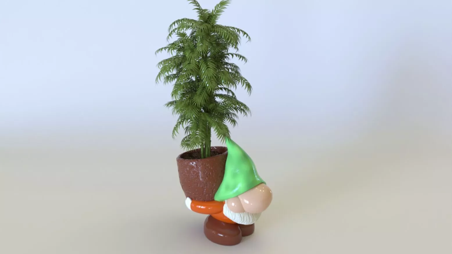Gnom flower holder Free 3D print model