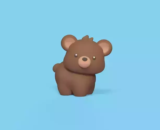 Cute Little Bear 3D print model