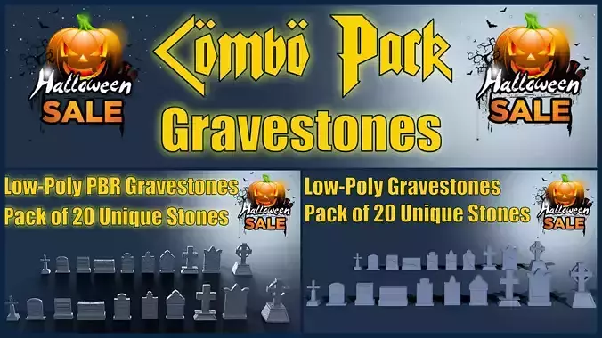Grave Stone Combo Pack 