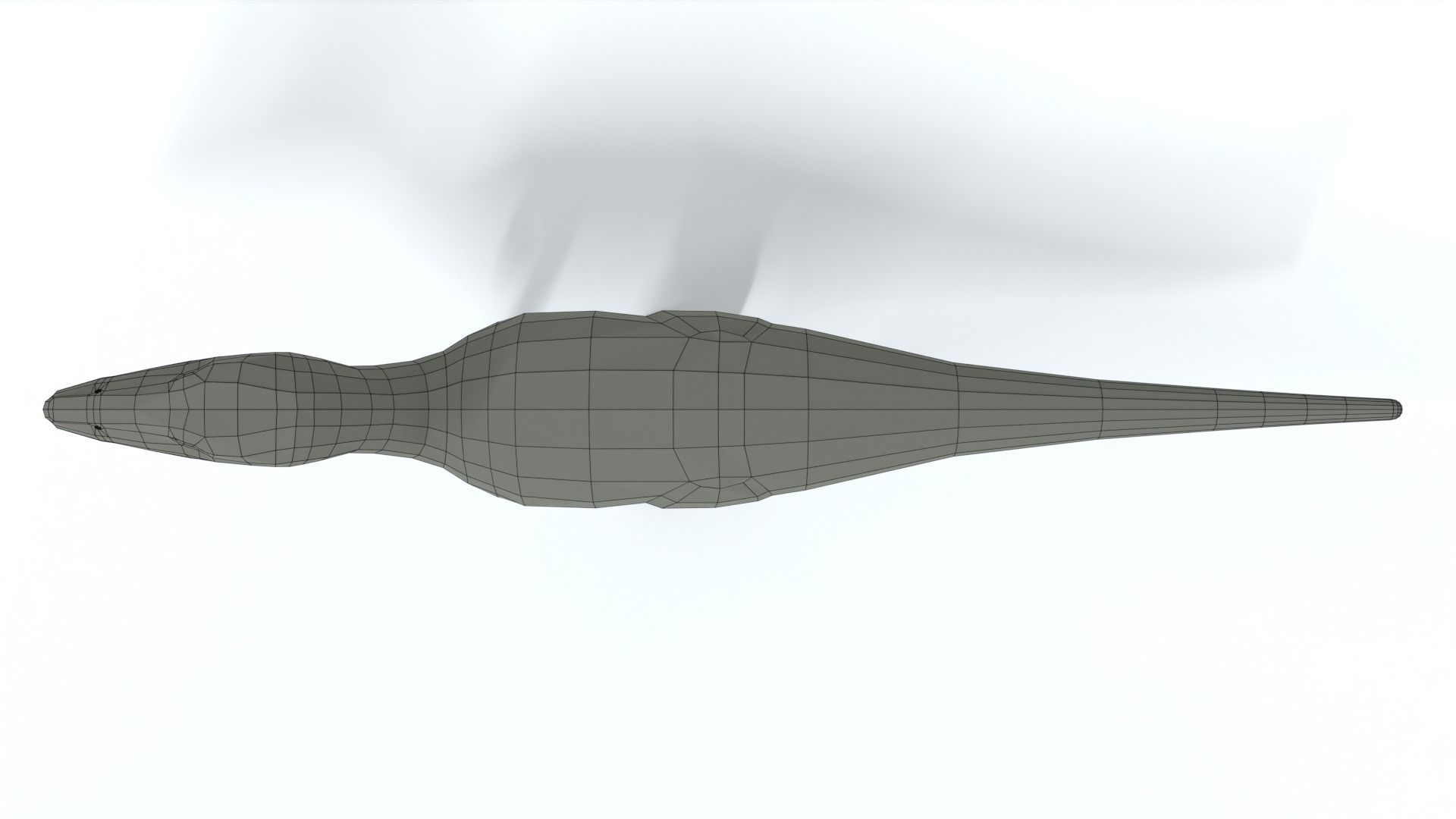 Low Poly Cartoon Baryonyx Dinosaur Low-poly 3D model_17