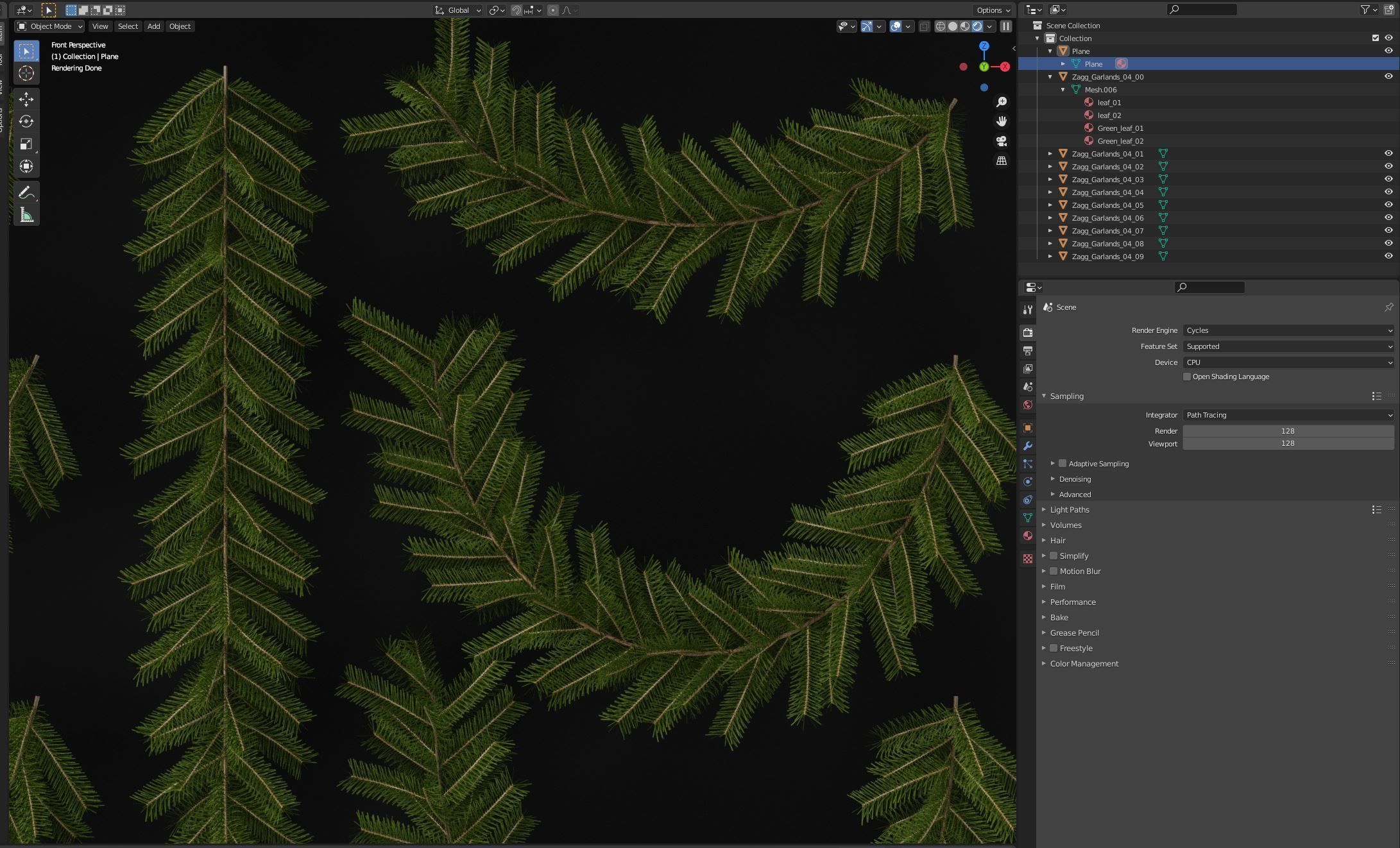 Garlands 04 3D model_7