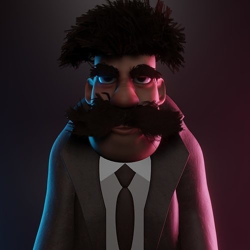 3D CHARACTER  RIGGED  READY TO ANIMATE  Free low-poly 3D model