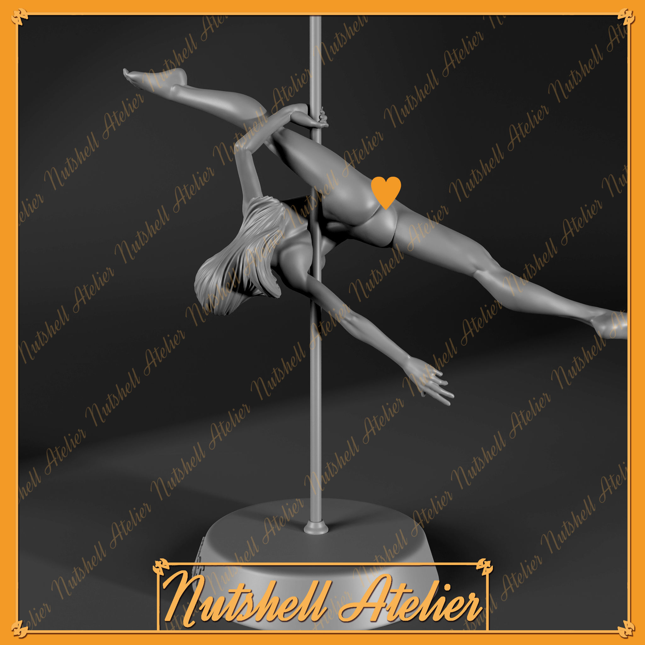 Nutshell Atelier - Pose 03 Open allegra -NSFW 3D print model_5