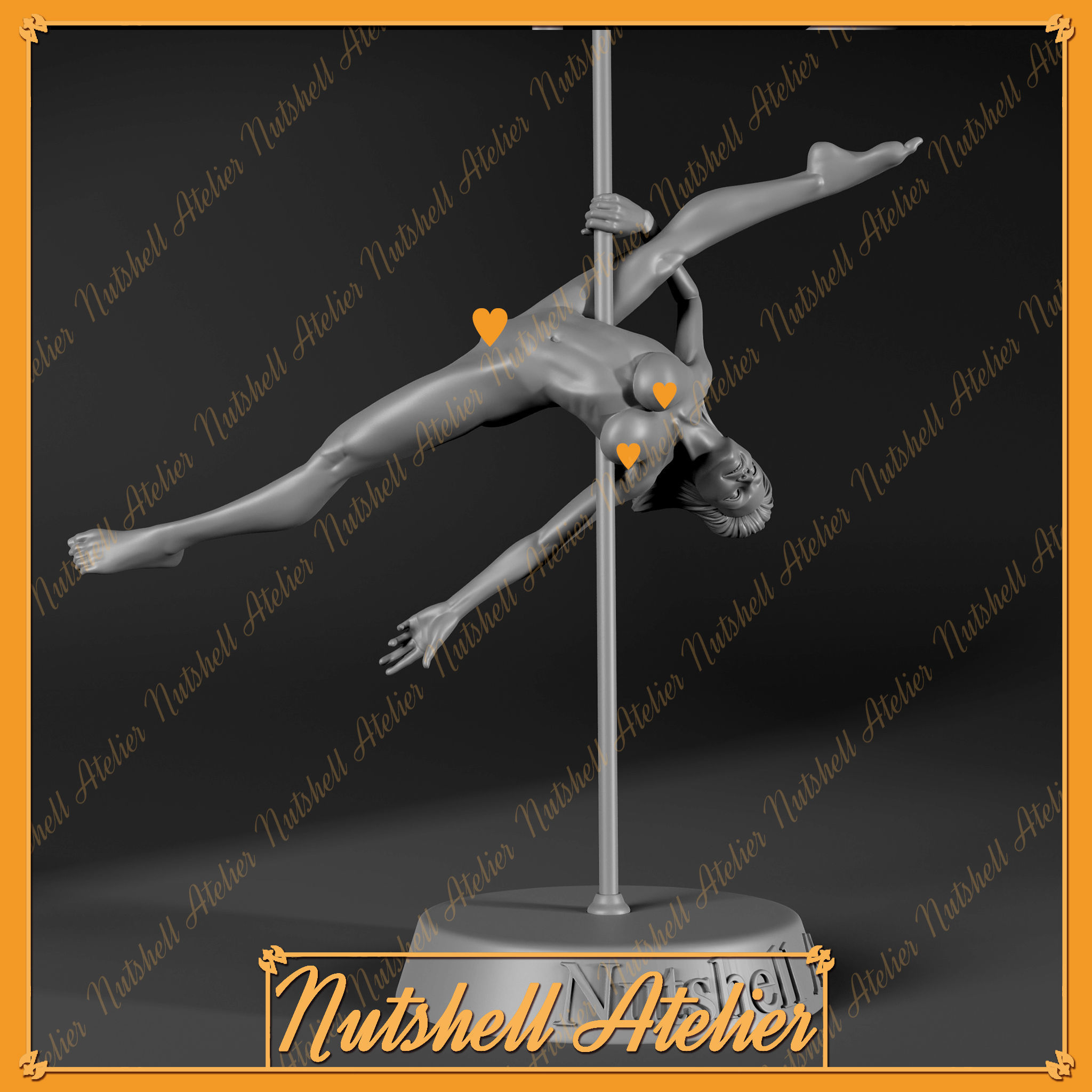 Nutshell Atelier - Pose 03 Open allegra -NSFW 3D print model_3