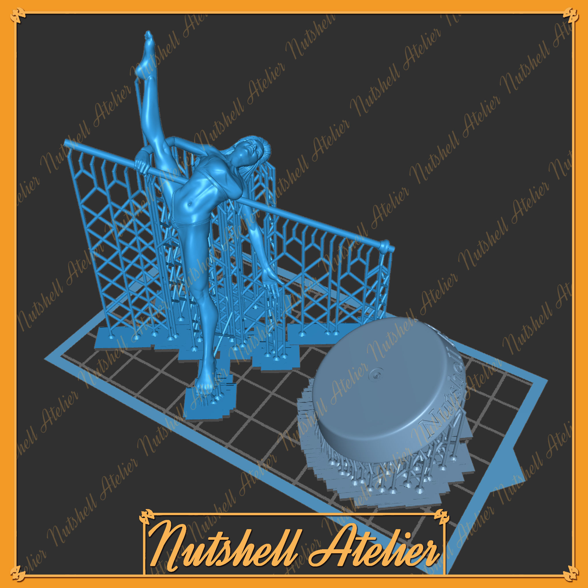 Nutshell Atelier - Pose 03 Open allegra -NSFW 3D print model_7