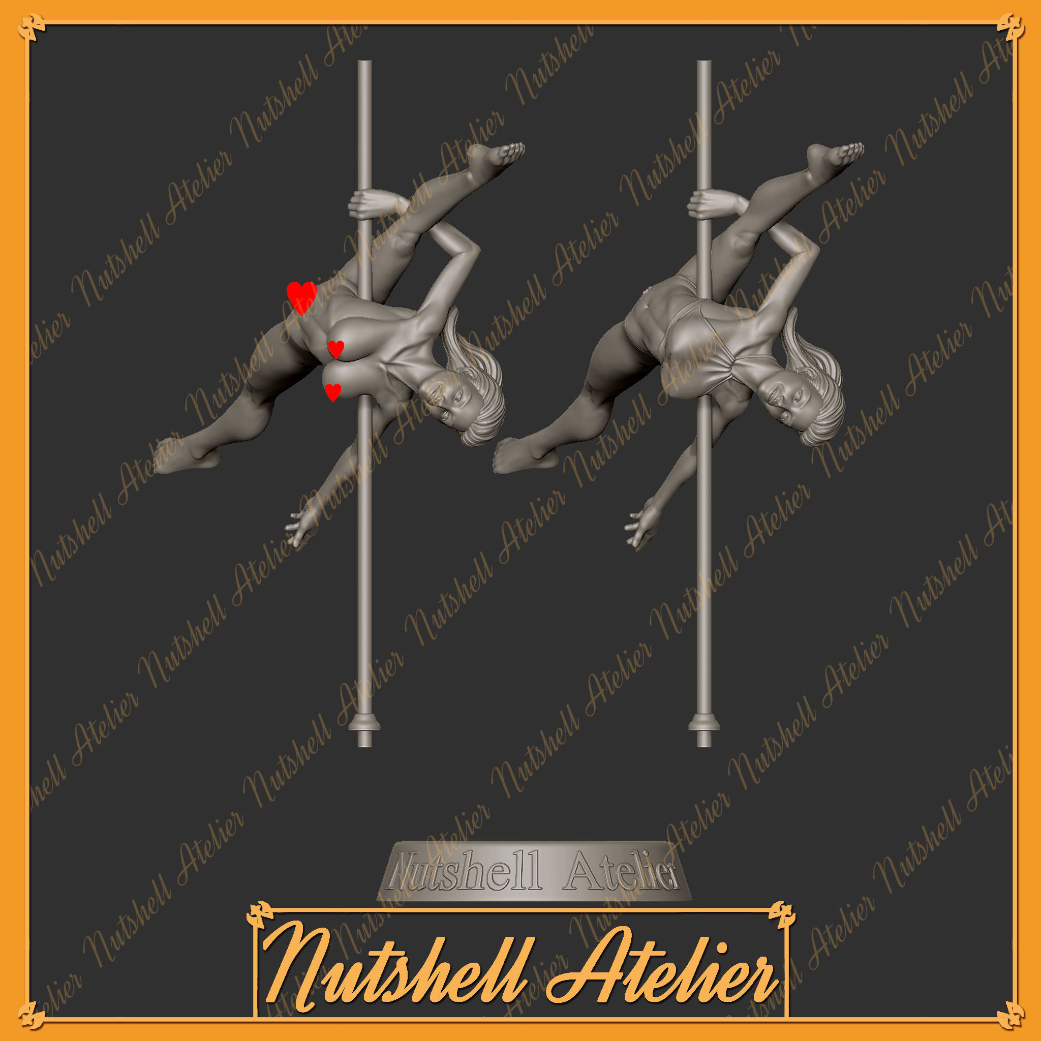 Nutshell Atelier - Pose 03 Open allegra -NSFW 3D print model_6