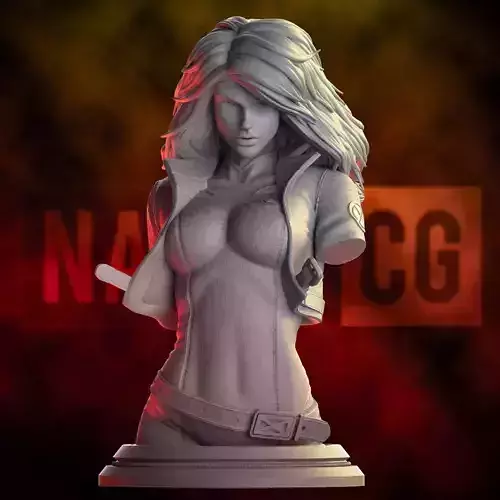 Fanart ROGUE from X-MEN - Bust version 3D print model
