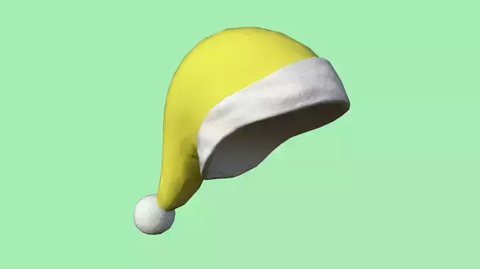 Santa Claus Hat 04 Yellow - Character Design Fashion