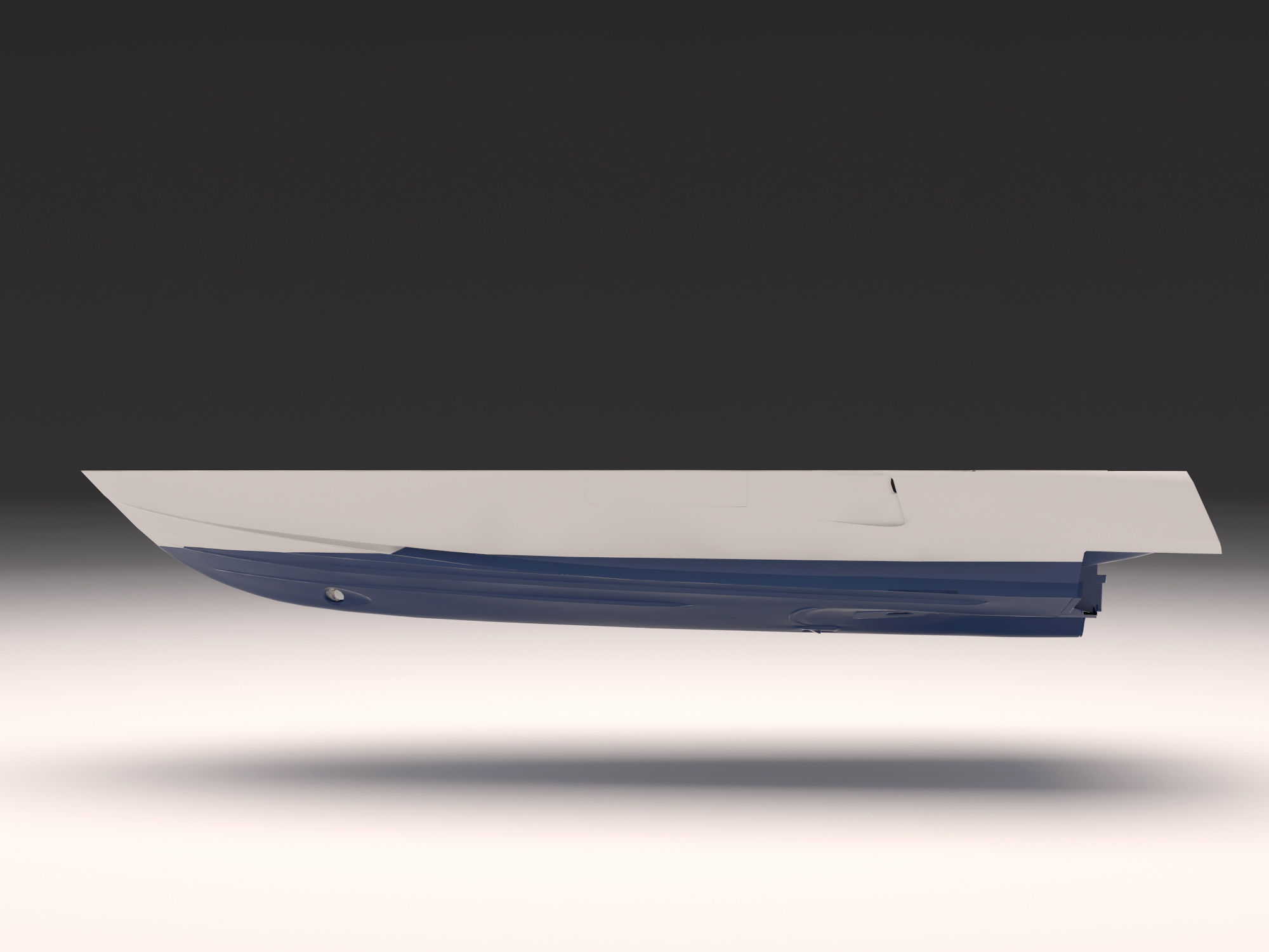 Yacht hull clean and ruined Low-poly 3D model_17