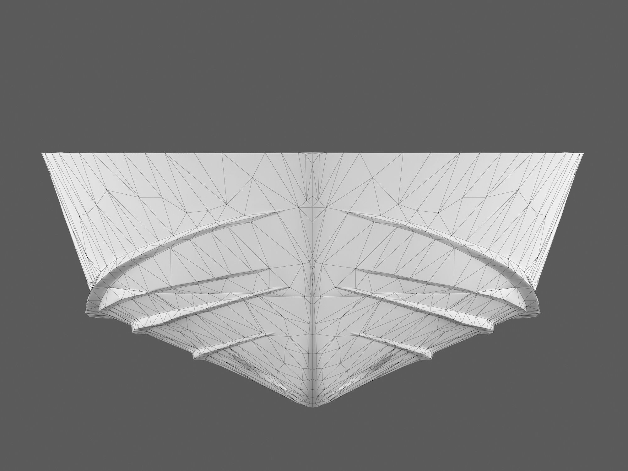 Yacht hull clean and ruined Low-poly 3D model_16