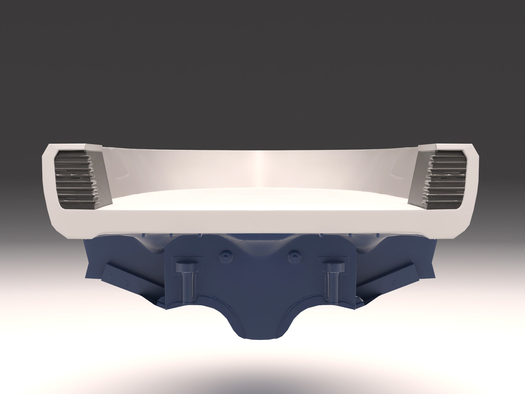Yacht hull clean and ruined Low-poly 3D model_19