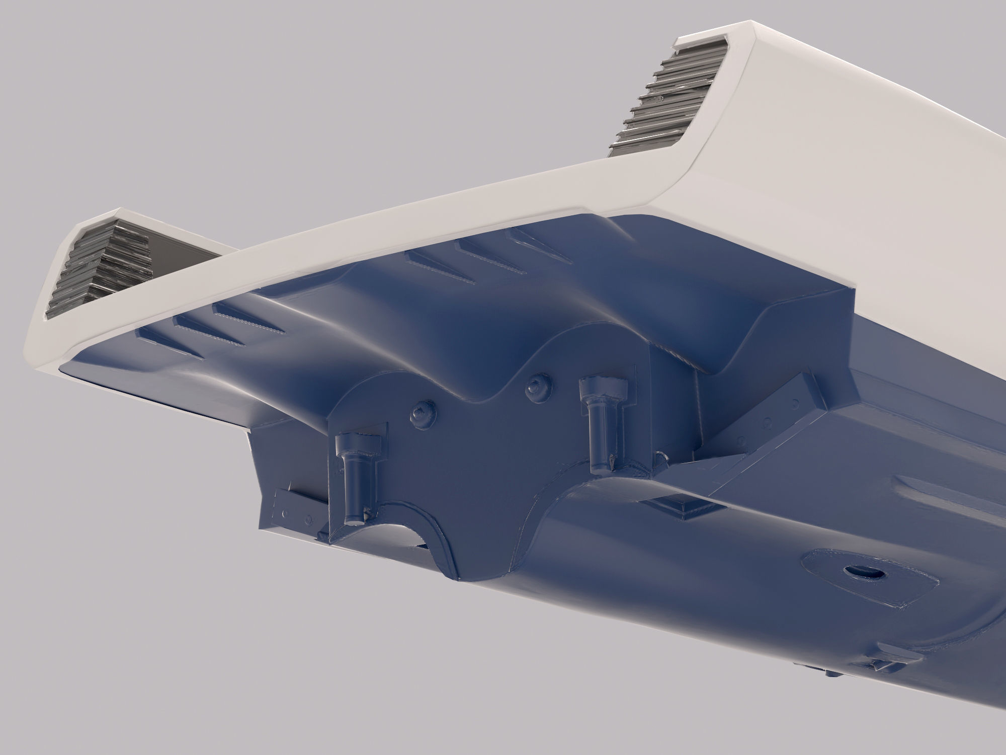 Yacht hull clean and ruined Low-poly 3D model_20