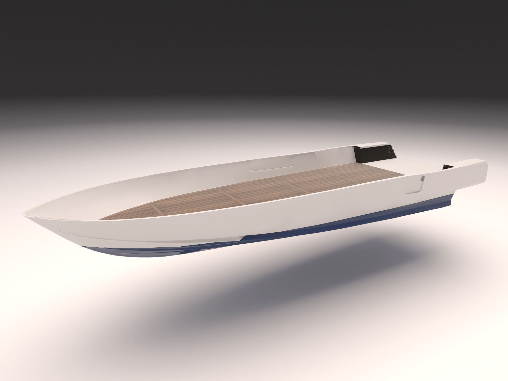 Yacht hull clean and ruined Low-poly 3D model_14