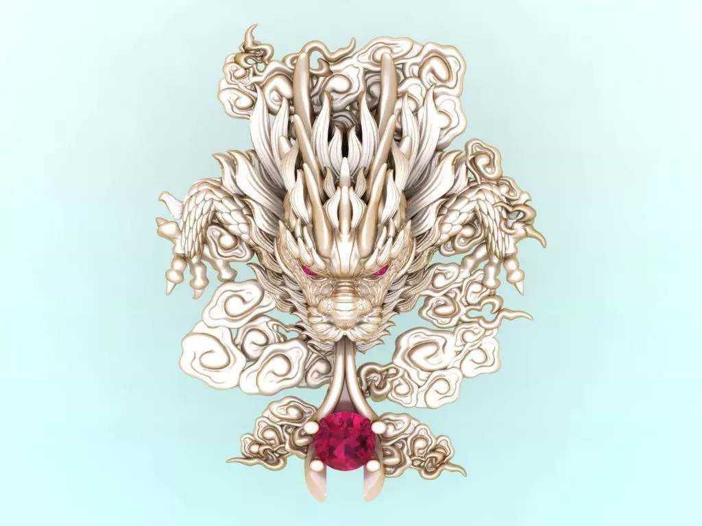 Dragon for jewelry - Dragon for pendant - N1006 3D print model