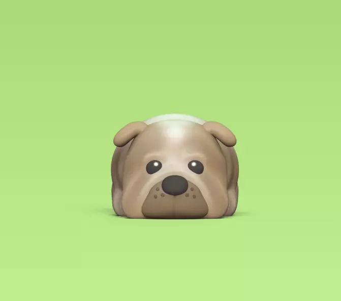 Cute Shar Pei 3D print model_0