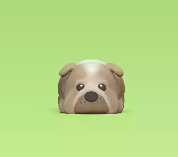 Cute Shar Pei 3D print model