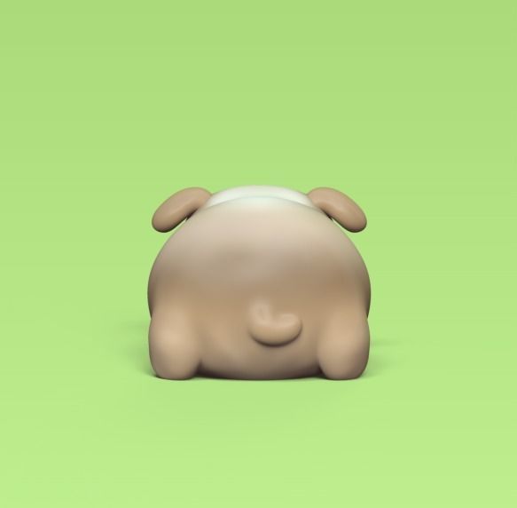 Cute Shar Pei 3D print model_2
