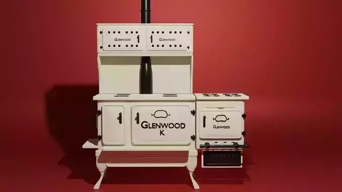 Retro range oven 3D model