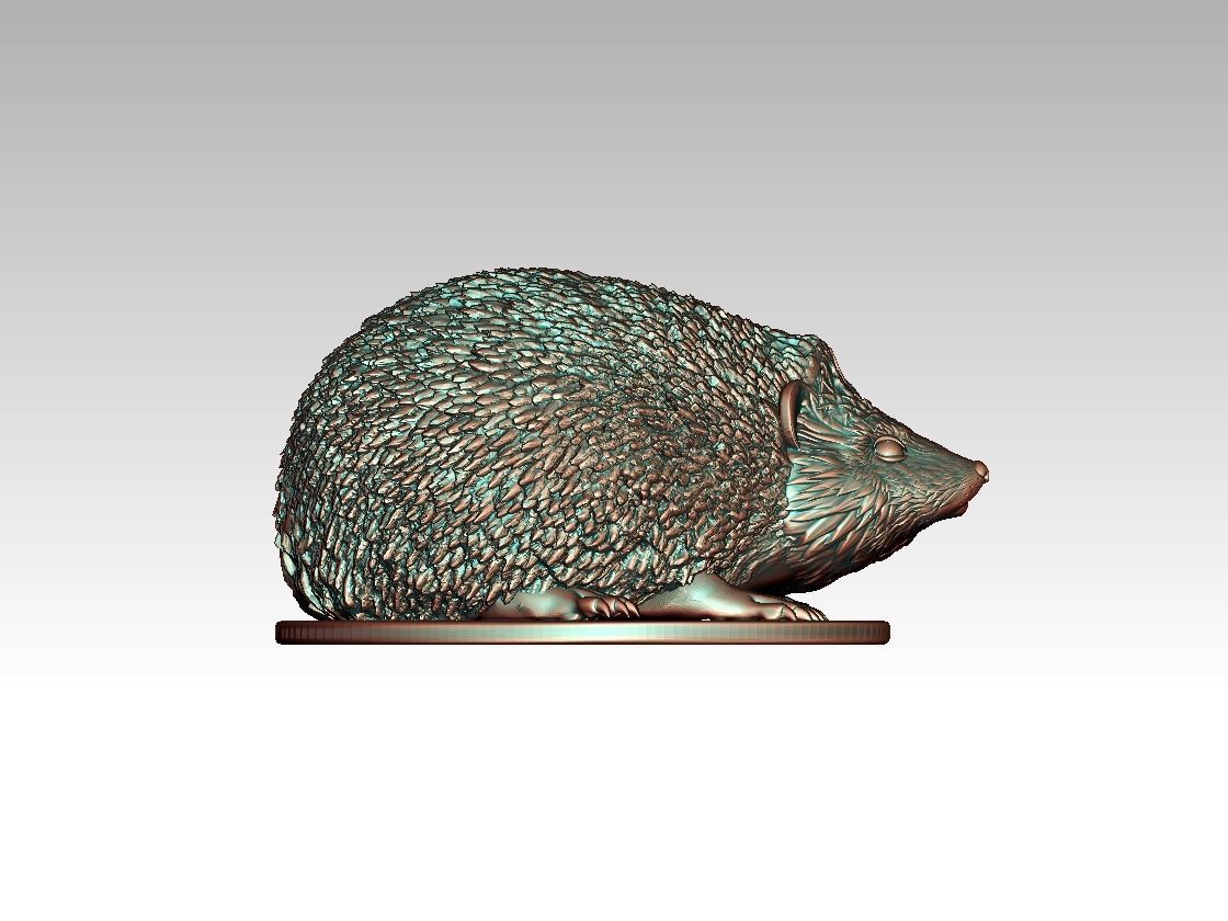 HEDGEHOG in bronze 3D print model_24