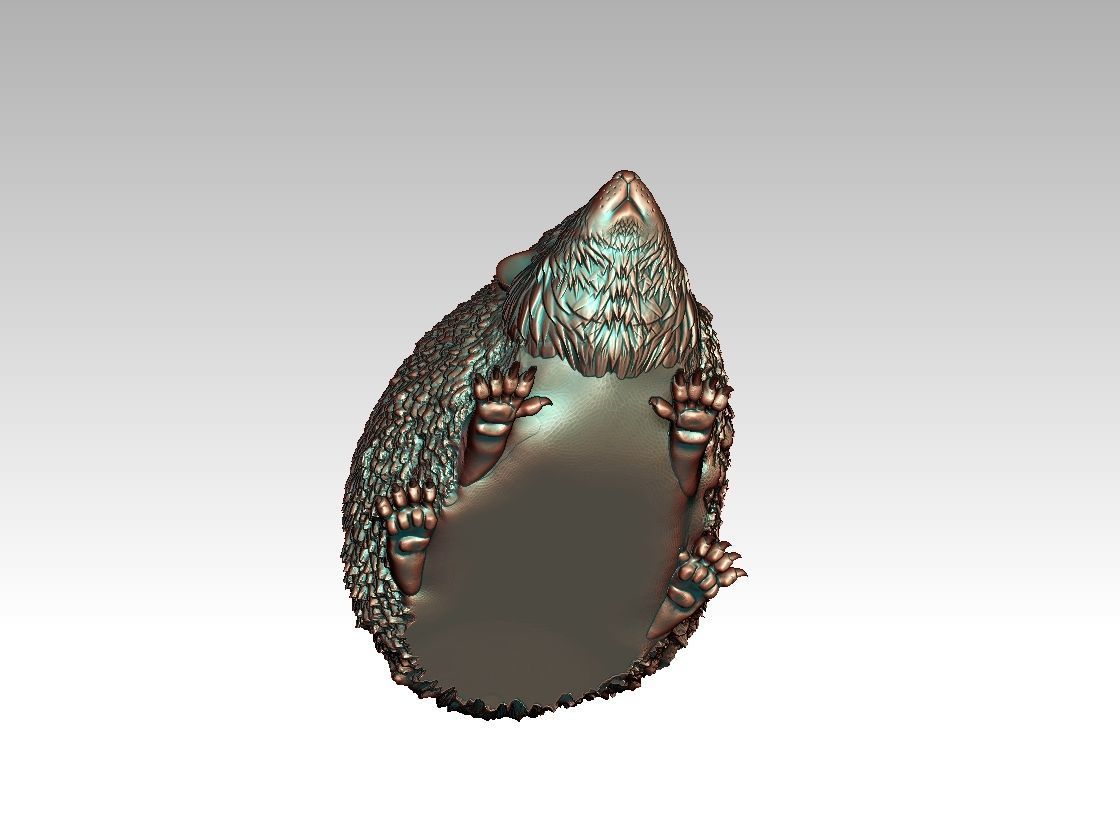 HEDGEHOG in bronze 3D print model_41