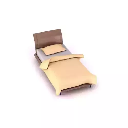 Beige Single Bed