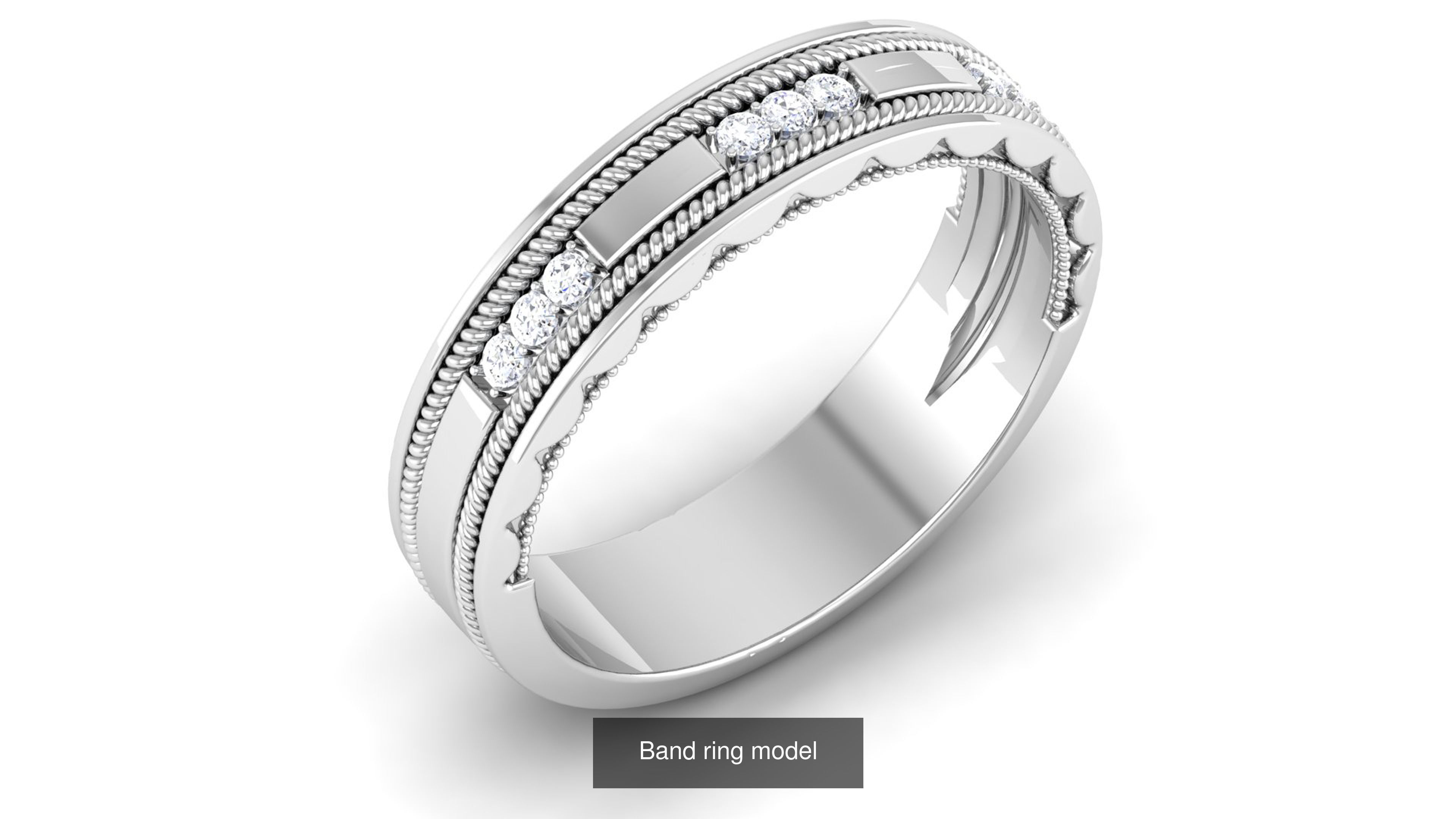 56 Band ring with renders 3dm 3D Model Collection_59